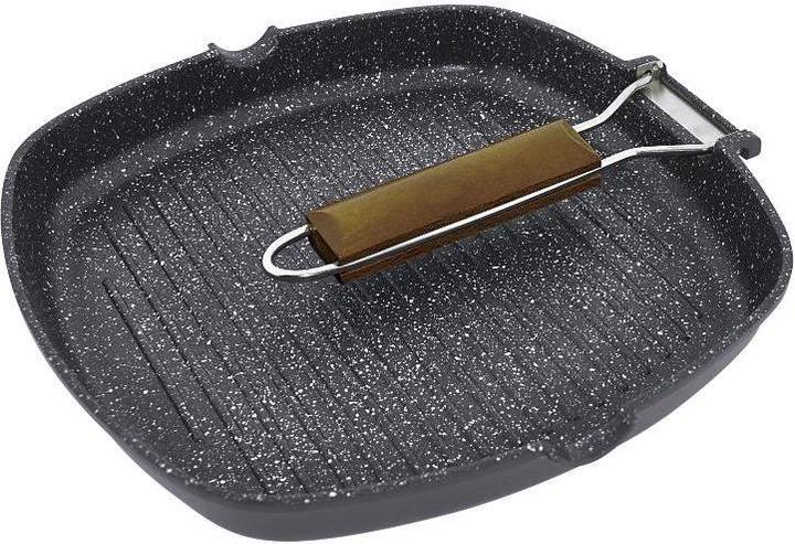 Produktbild Jata GMA28 28x28cm Wood Handle (Grillpfanne, Aluminium)