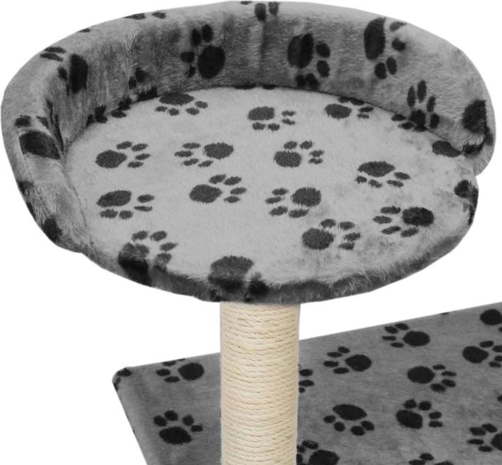 Actual product image vidaXL Kratzbaum (95 cm, Grey with paw pattern)