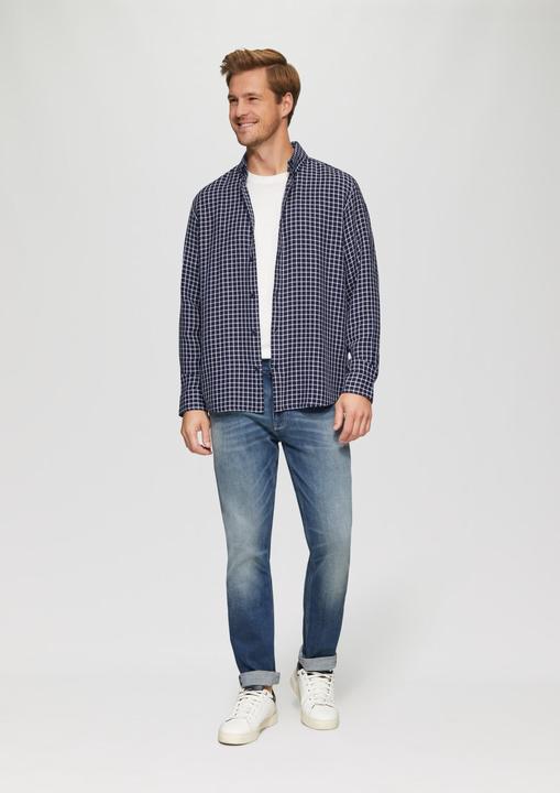 Actual product image S.Oliver Hemd Regular Fit: Strukturiertes Baumwollhemd mit Button-down-Kragen (S)