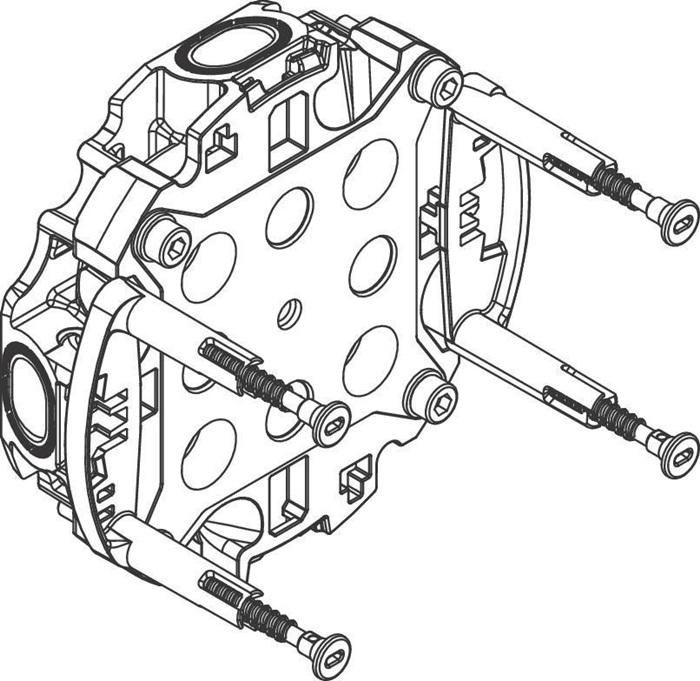 Actual product image hansgrohe HG adapter plate for iBox universal 2