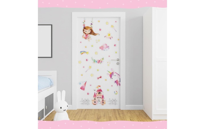 Image du produit Papierdrachen Stickers muraux - licorne (2 x 22 x 32 cm)