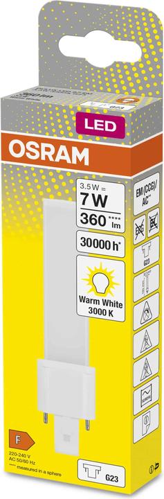 Produktbild Osram Dulux S (G23, 3.50 W, 360 lm, 1 x, F)