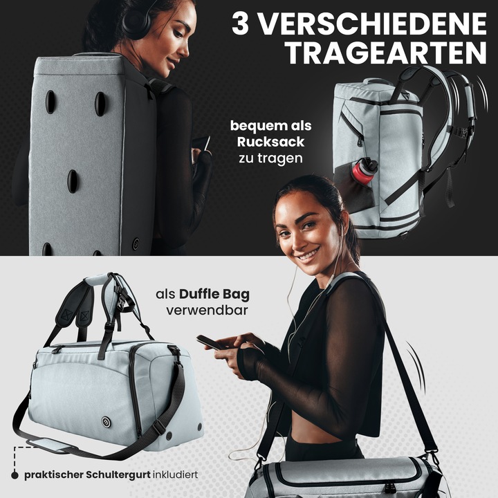Produktbild BeMaxx Sport-Trainingstasche, 40L, Sage (40 l)