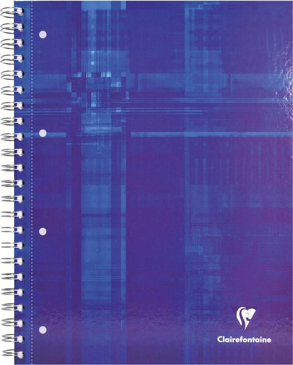 Produktbild Clairefontaine Spiralnotizblock DIN A4 90g 80Bl. kar (A4, Kariert, Weicher Einband)