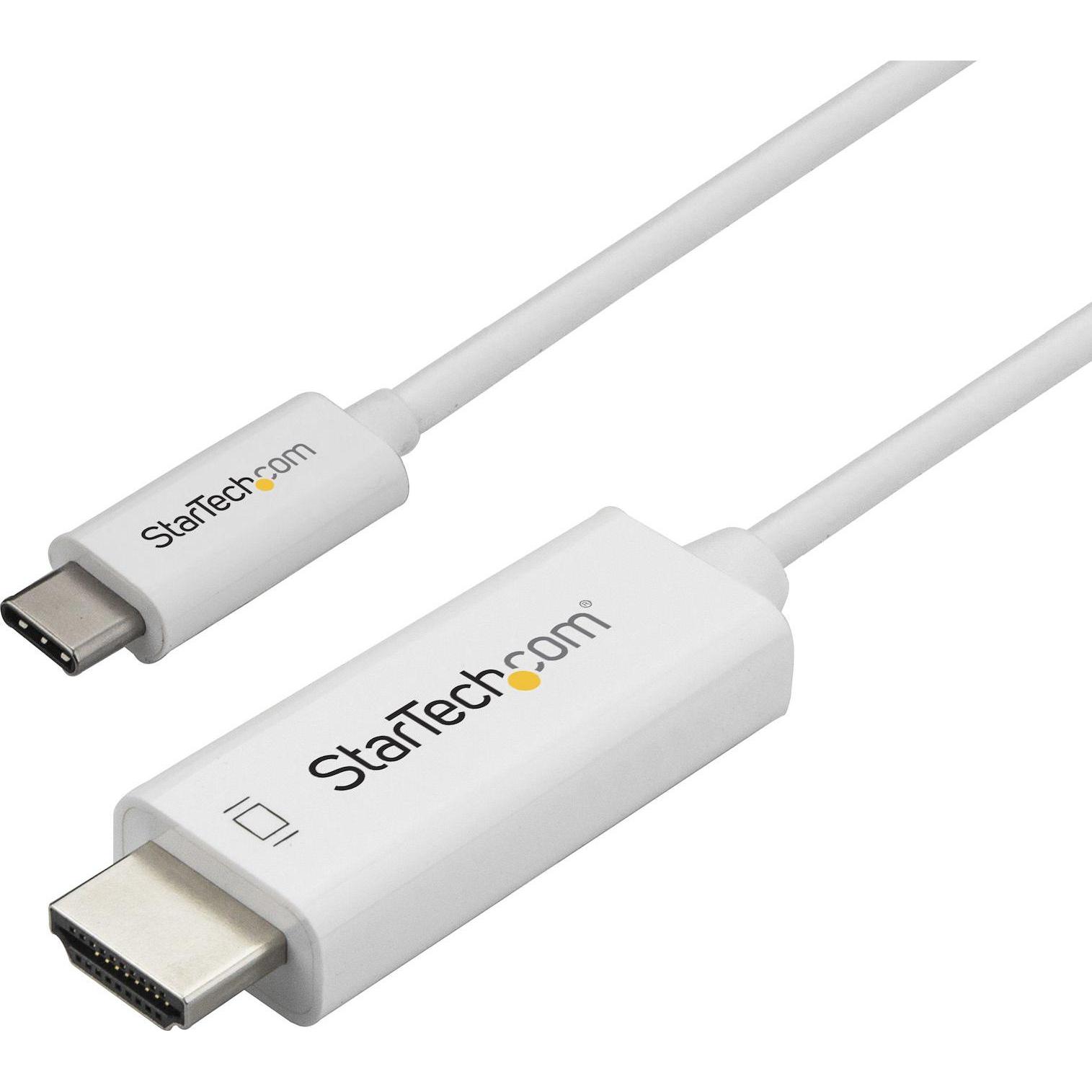 Startech Bianco Usb Typ C — Hdmi (Typ A) (1 M), Cavo Video,