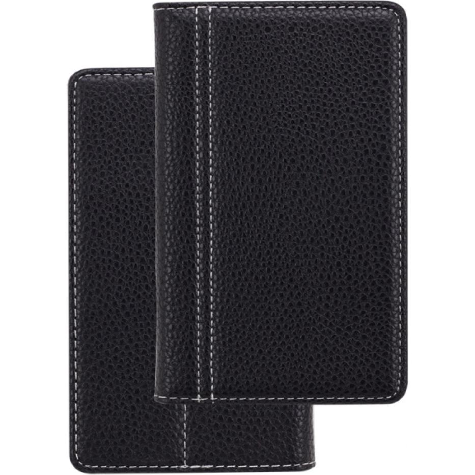 Fashion Book Case für Huawei Honor 5X schwarz (Honor 5X), Smartphone Hülle, Schwarz