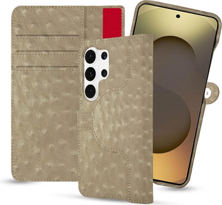 Actual product image Noreve Samsung Galaxy S26 Ultra leather wallet case (Samsung Galaxy S26 Ultra)