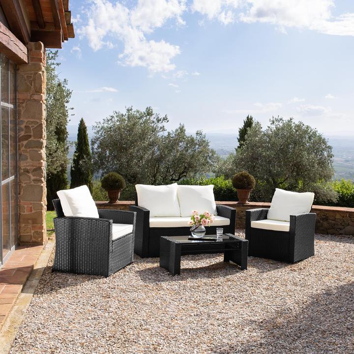 Actual product image tectake Rattan garden furniture lounge Lucca, variant 2