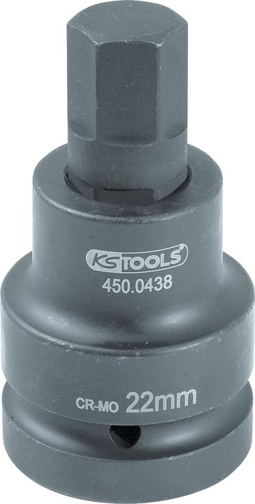 Actual product image KS Tools 1" power bit socket nut hexagon socket (19 mm)