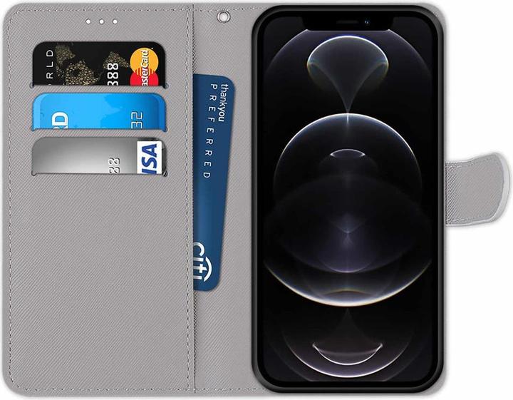 Image du produit Cover-Discount iPhone 13 Pro - étui en cuir feuilles (Apple iPhone 13 Pro)