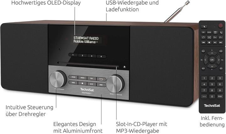Produktbild TechniSat DigitRadio 3 (DAB+, FM, KW, Bluetooth, WLAN)