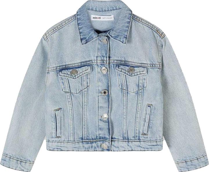 Actual product image Minoti Girls Plain Oversized Denim Jacket (128)