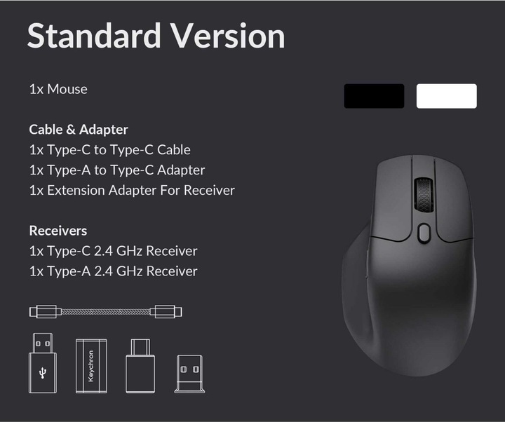Actual product image Keychron M6 (Cable, Wireless)