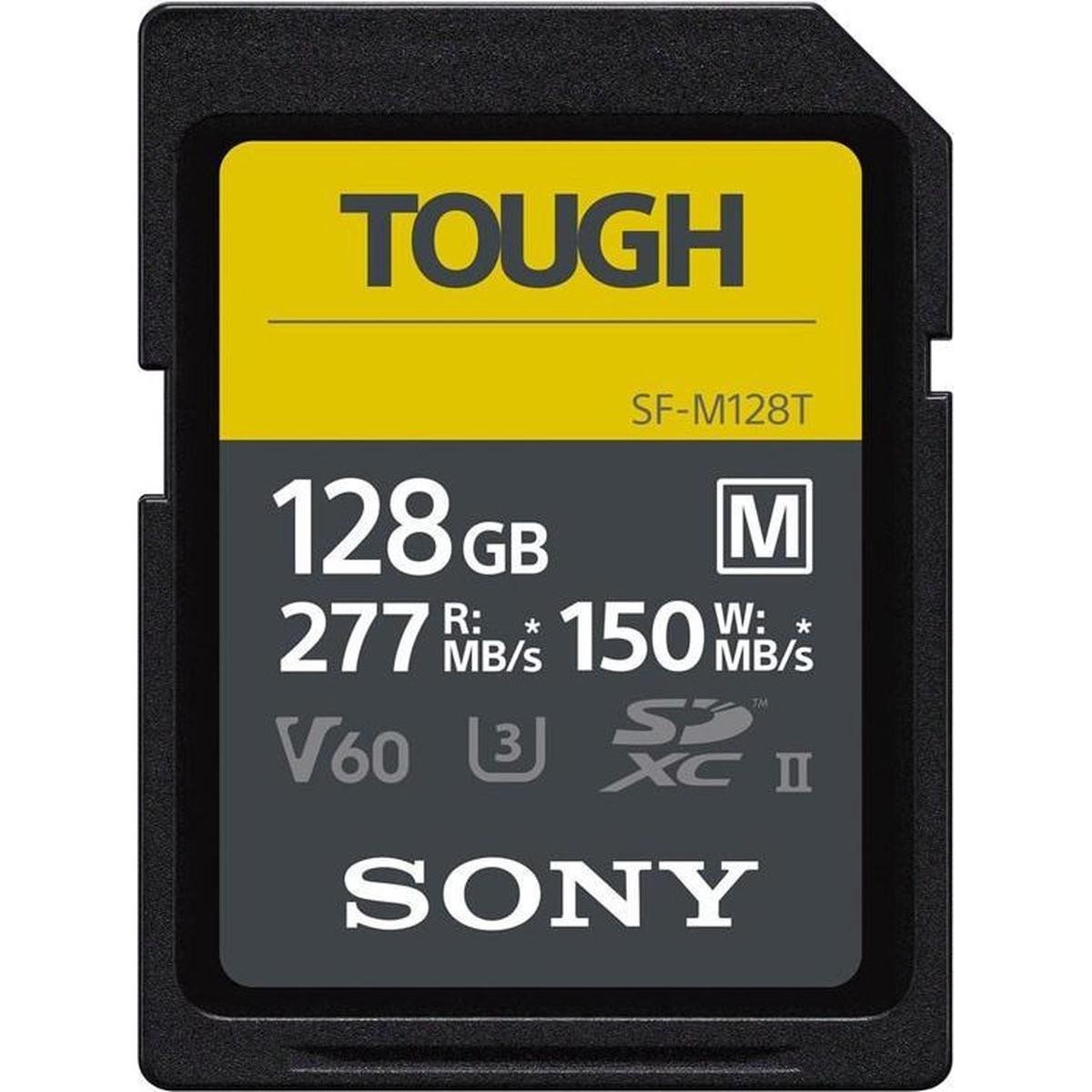 Sony SF-M Tough (128 GB, SDXC, U3, UHS-II), Speicherkarte, Schwarz