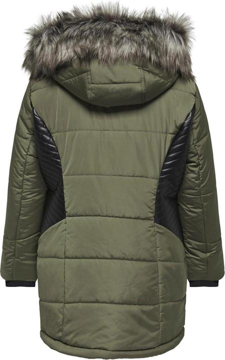 Immagine prodotto Only Cappotto curvy con cappuccio in pelliccia (S)