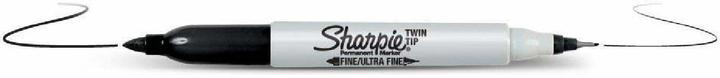 Sharpie twin tip (Black, 1 mm, 1 x)