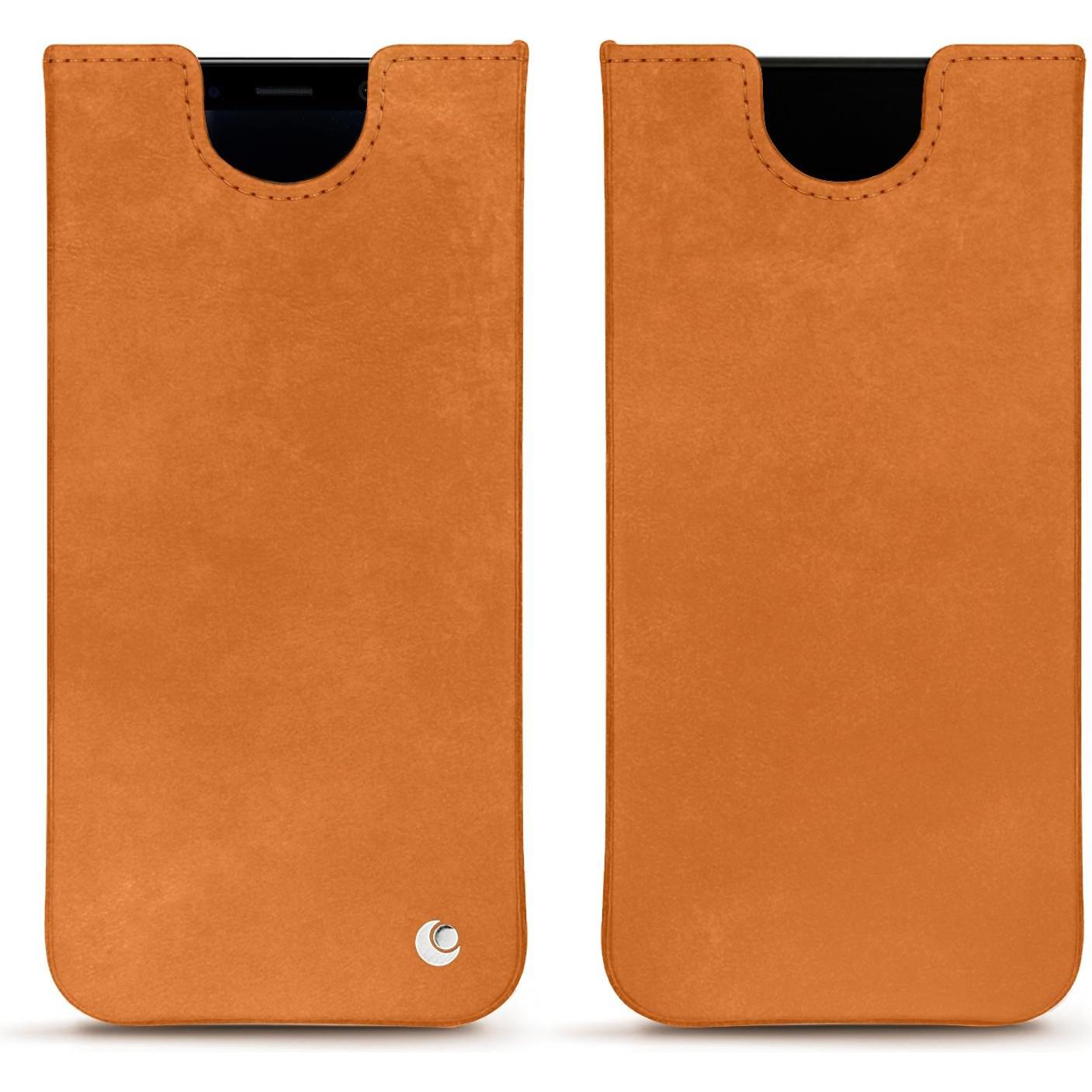 Noreve Lederschutzhülle (Samsung Galaxy S8+), Smartphone Hülle, Orange