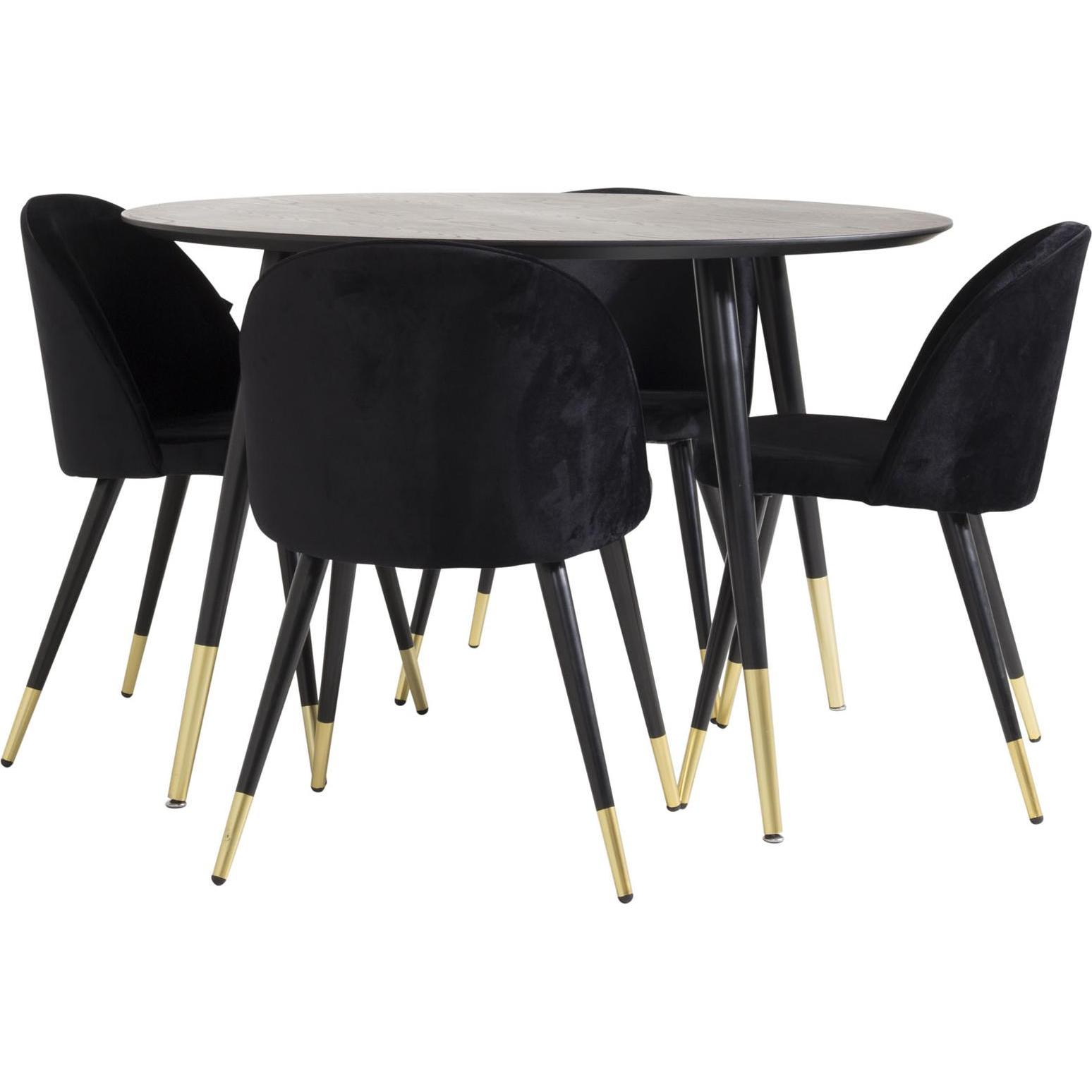 Ebuy24, Esstisch, Essgruppe Dipp 1 (75 x 115 x 115 cm)