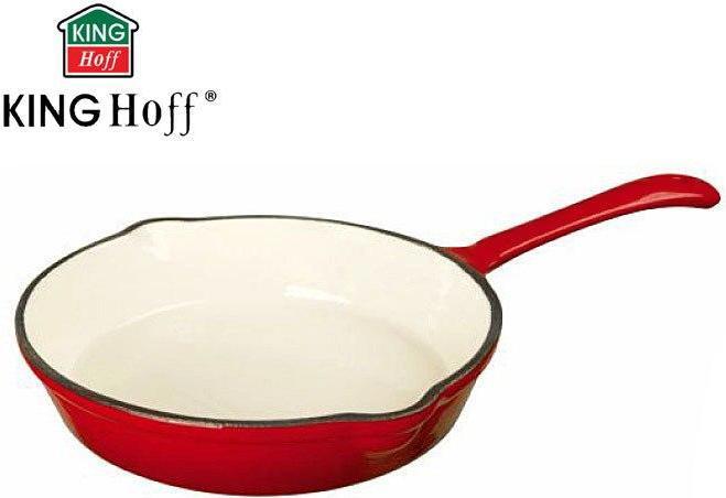 Actual product image Kinghoff ENAMELED cast iron pan 20cm KH-2261 (Pan set + pot set, Cast iron)