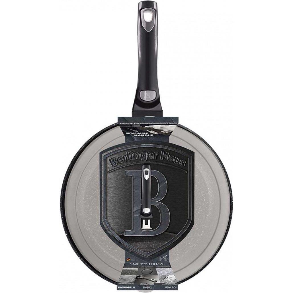 Thumbnail - BerlingerHaus GRANITE FRY 24cm BH-6912 CARBON PRO, Pfanne + Kochtopf, Grau