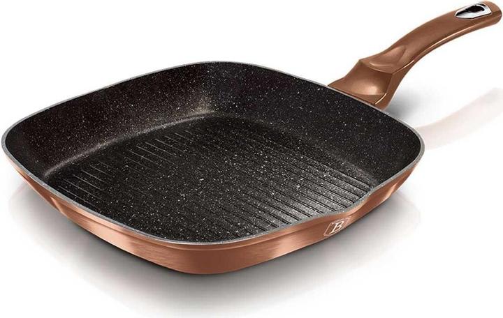 Actual product image BerlingerHaus Granite pan 28 cm BH-1889 ROSE GOLD NOIR (Grill pan, Aluminium)