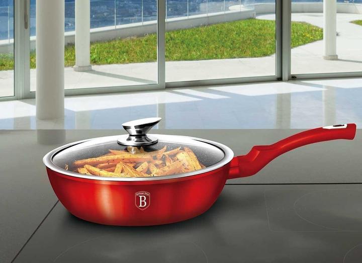 Produktbild BerlingerHaus GRANITE FRY 24cm Red METALLIC LINE BH-1259 (24 cm, Pfannenset + Topfset, Aluminium)