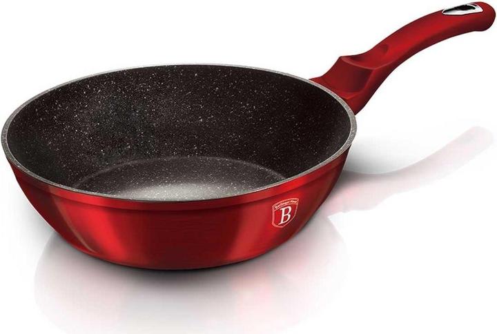 Produktbild BerlingerHaus GRANITE FRY 24cm Red METALLIC LINE BH-1259 (24 cm, Pfannenset + Topfset, Aluminium)