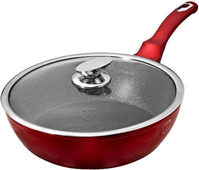 Produktbild BerlingerHaus GRANITE FRY 24cm Red METALLIC LINE BH-1259 (24 cm, Pfannenset + Topfset, Aluminium)