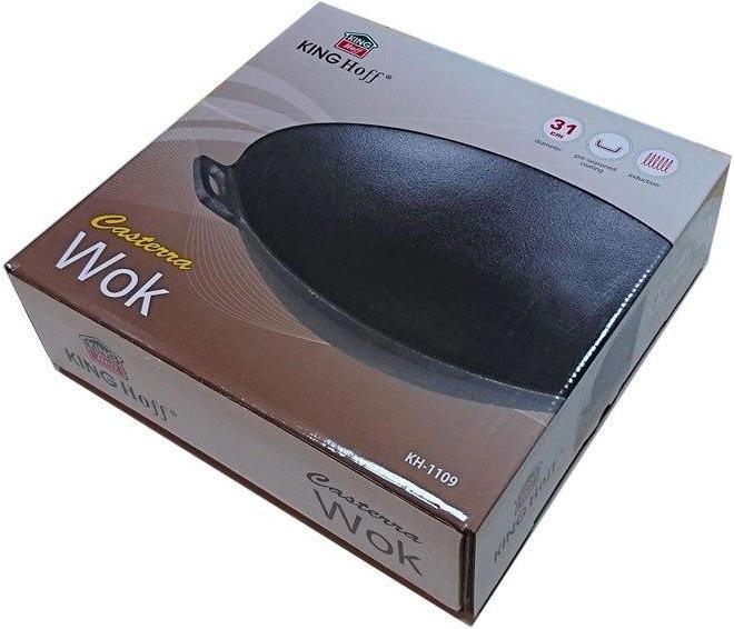 Actual product image Kinghoff Cast iron frying pan 31cm KH-1109 INDUCTION (Frying pan, Cast iron, 31 x 8.30 cm)