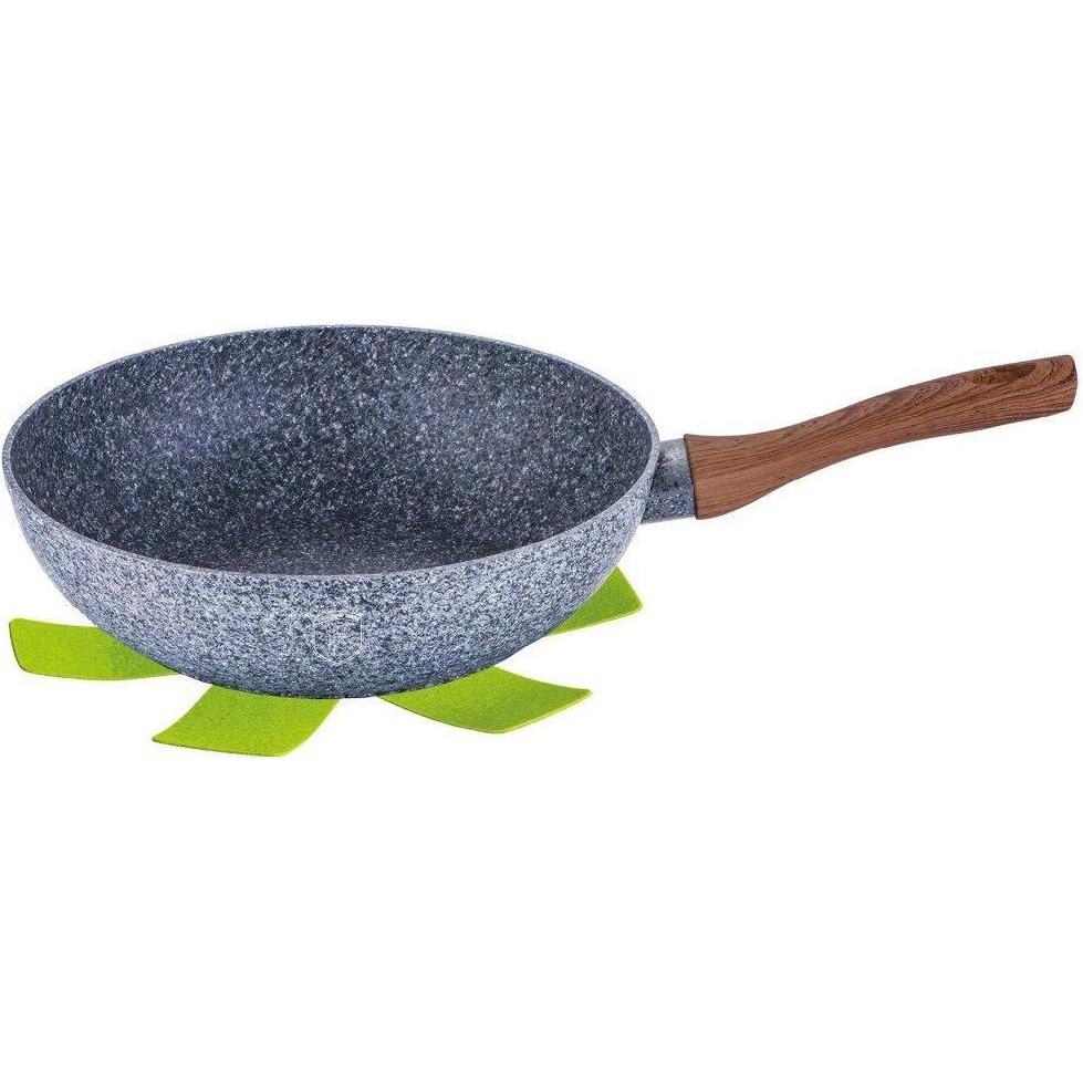 BerlingerHaus GRANITE FRY 28cm FOREST LINE BH-1204, Pfanne + Kochtopf, Grau