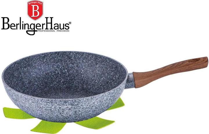 Actual product image BerlingerHaus GRANITE FRY 28cm BERLINGER HOUSE FOREST LINE BH-1204 (28 cm, Wok, Cast aluminium)