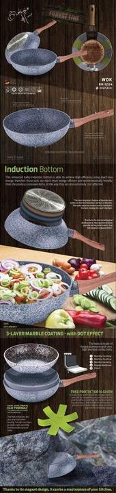 Actual product image BerlingerHaus GRANITE FRY 28cm BERLINGER HOUSE FOREST LINE BH-1204 (28 cm, Wok, Cast aluminium)