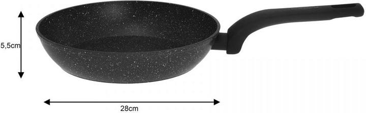 Immagine prodotto Klausberg Padelle con rivestimento in marmo extra resistente. Set 20/24 / 28cm KB-7438 (Set di pentole e padelle da cucina, Alluminio)