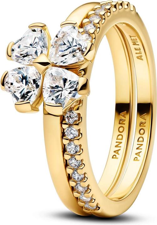 Produktbild Pandora Funkelnder Glücksklee-Teilring (52, 54)