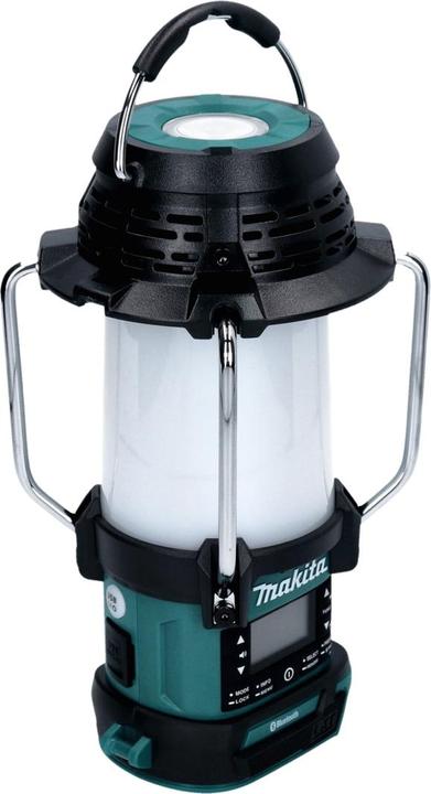 Productafbeelding Makita DMR056T1 Draadloze radio FM/DAB+ IP65 360° 18V met lantaarn + 1x Batterij 5.0Ah - zonder (AM, FM, DAB+, Bluetooth)