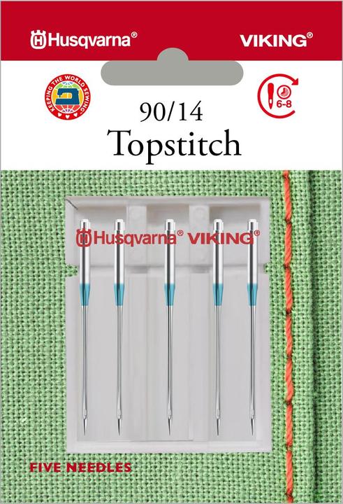 Husqvarna Topstitch Nadel 90/14, 5 Nadeln