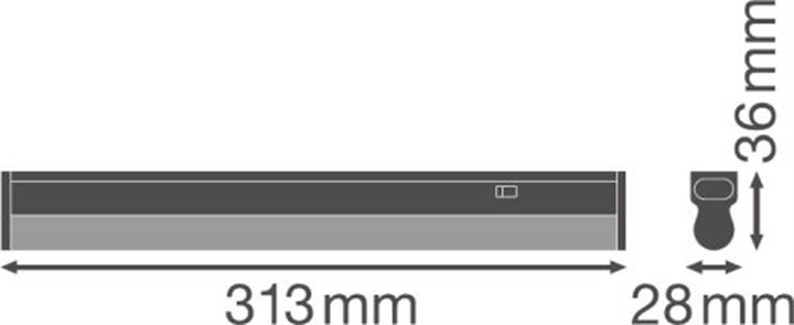 Actual product image Ledvance Linear Compact SWITCH 300 4W/4000K (450 lm)