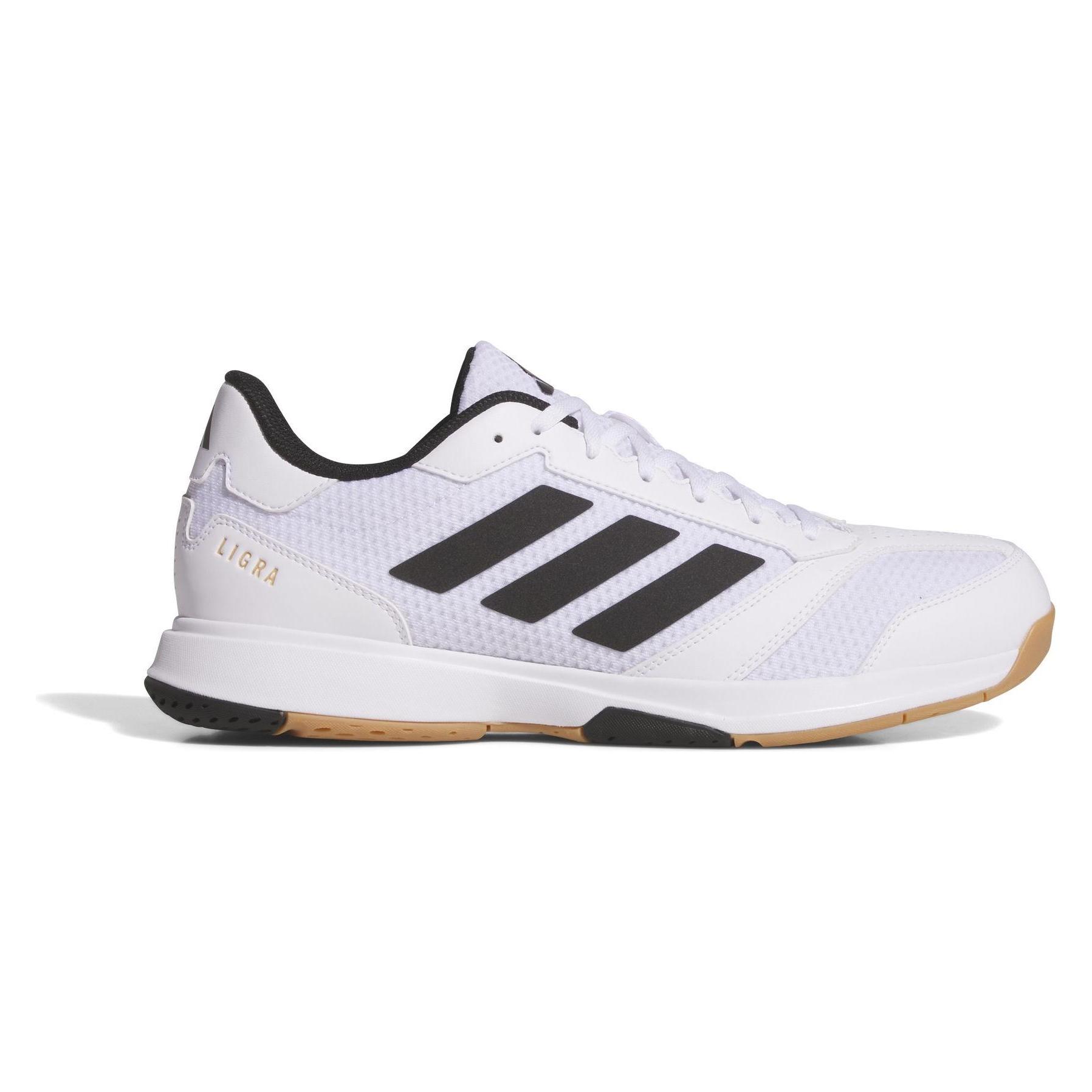 Adidas, Herren, Hallenschuhe, Ligra 8 M (44), Schwarz, Weiss