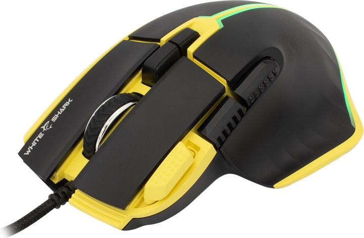Actual product image White Shark GM-9006 MARROK Yellow RGB / 12,000 dpi (Cable)