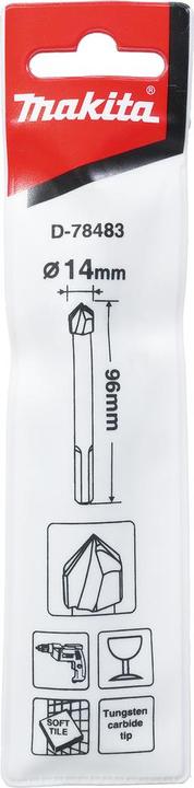 Actual product image Makita Glasbohrer 14x96 mm - D (14 millimetres)