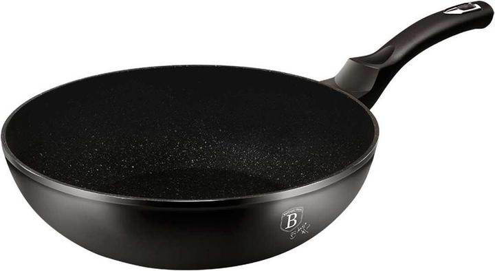 Produktbild BerlingerHaus WOK GRANITE FRY 28cm Black Silver BH-1848 (28 cm, Wok Pfanne)