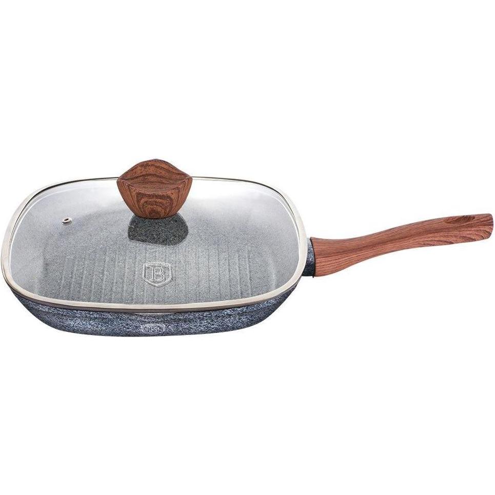 BerlingerHaus Granite Grill Fryer Forest Line Bh-1599, Pfanne + Kochtopf, Grau