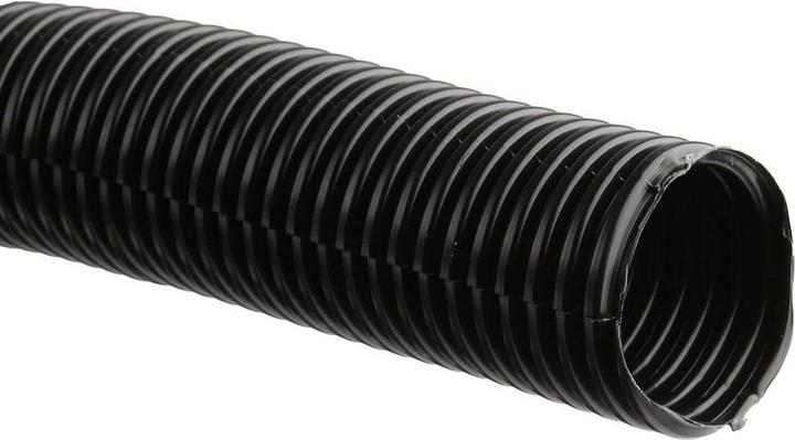 Produktbild RS PRO Leerrohr Kunststoff, Ø 25mm nom. geschlitzt, Schwarz A ø 25.8mm I ø 21.2mm x 10m (Kabelschlauch, 65 cm)