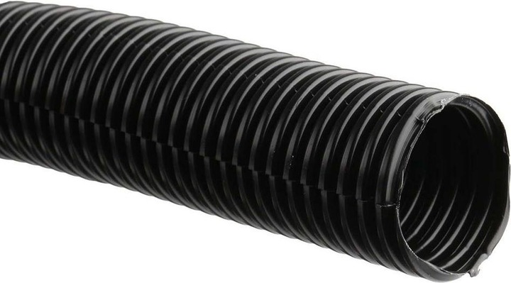 Produktbild Rs Pro Leerrohr Kunststoff, Ø 25mm nom. geschlitzt, Schwarz A ø 25.8mm I ø 21.2mm x 10m (Kabelschlauch, 65 cm)