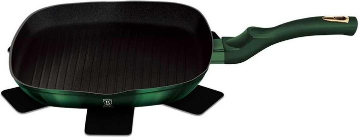 Produktbild BerlingerHaus TITANIAN GRILL FRYER 28cm BH-6050 EMERALD (28 cm, Grillpfanne, Edelstahl)