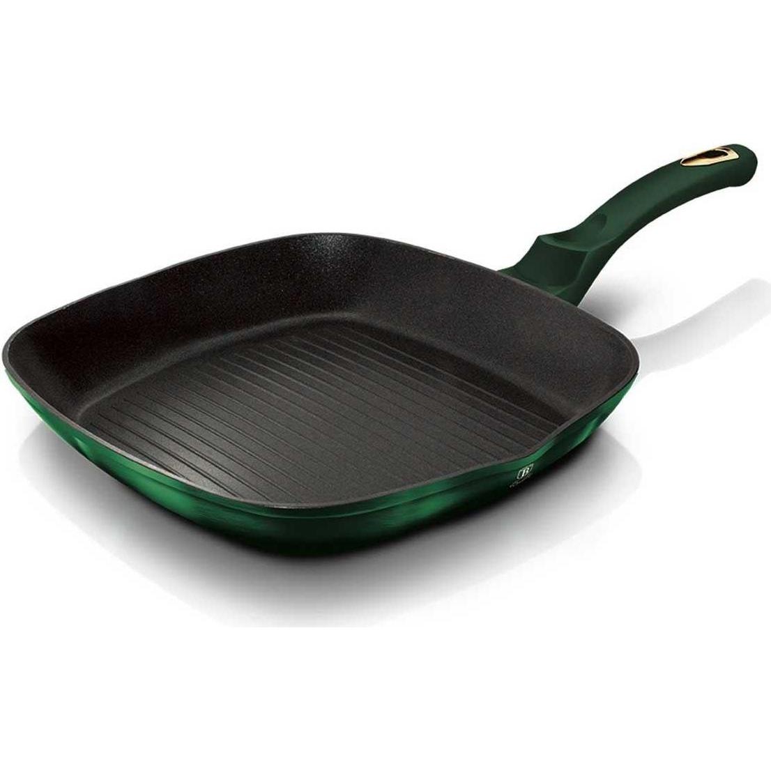 Thumbnail - BerlingerHaus TITANI GRILL 28cm BH-6051 EMERALD, Pfanne + Kochtopf, Grün