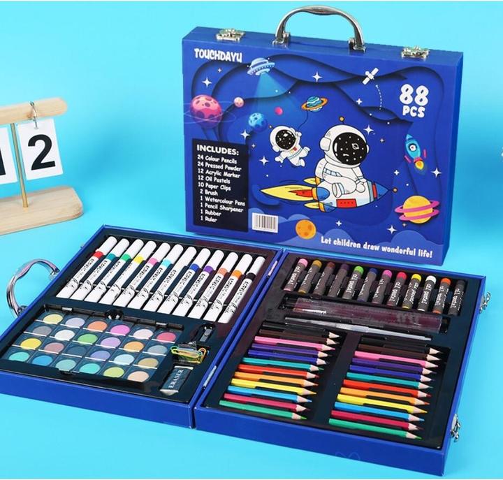 Actual product image Extralink Kunstmalset, Blauer Astronaut 88 Teile