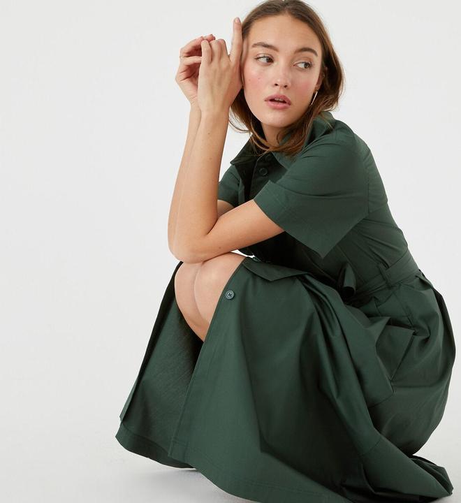 Produktbild La Redoute Collections Blusenkleid mit Bindegürtel (44)