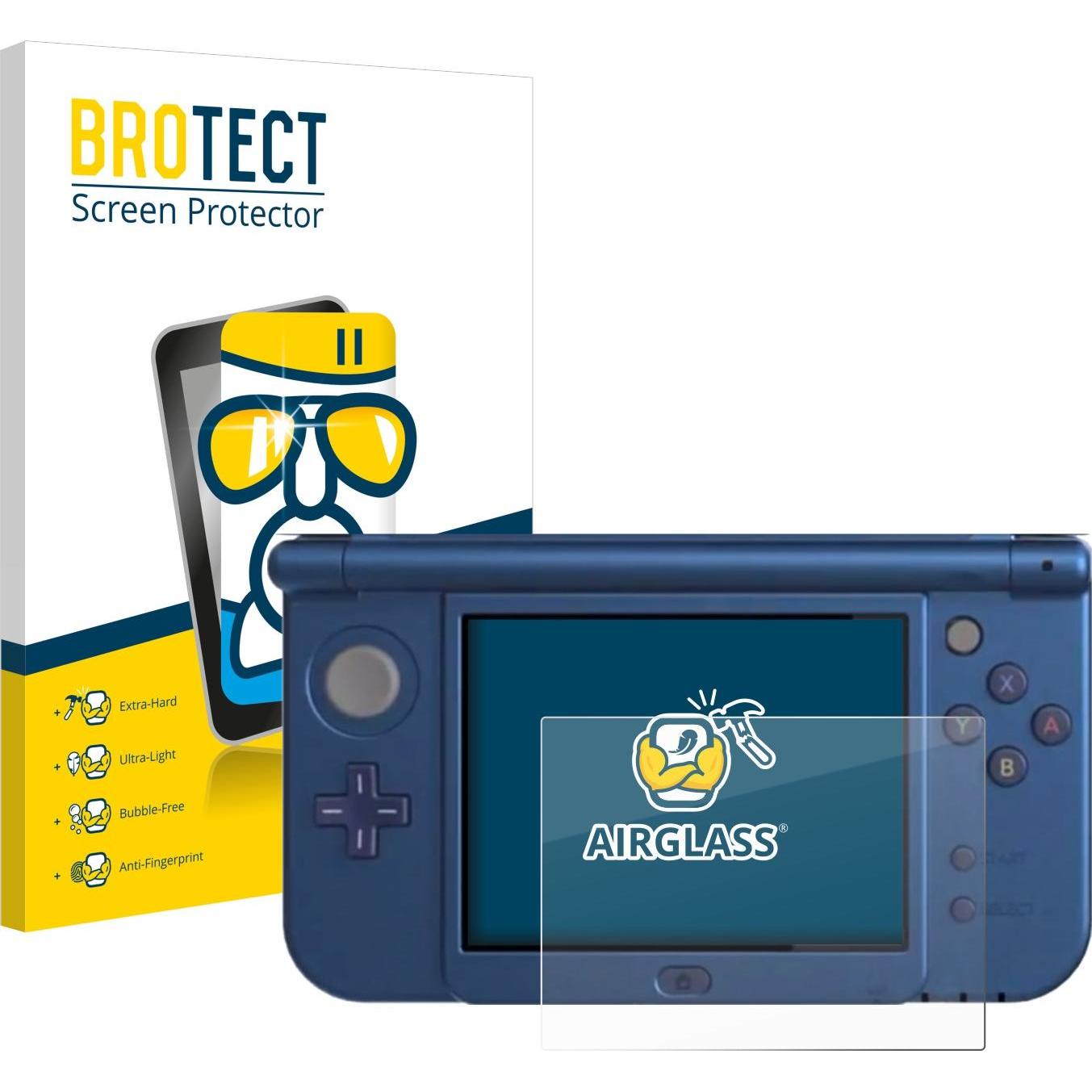 BROTECT AirGlass Panzerglasfolie (DSi XL), Weiteres Gaming Zubehör, Transparent