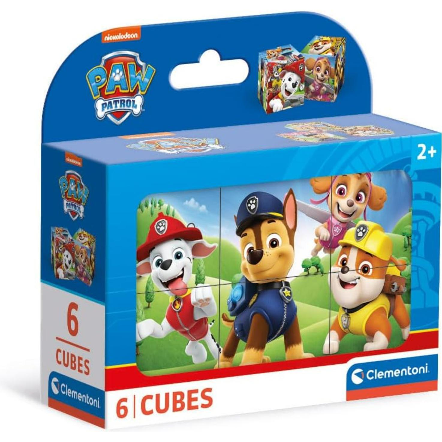 Clementoni Puzzle A Blocchi Paw Patrol, 6 Pezzi (6 Pezzi)